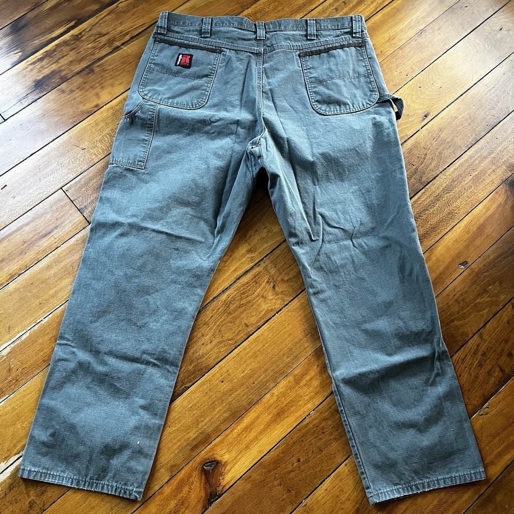 Wrangler Men's Riggs Workwear Double Knee Cargo/Carpenter Pants Gray 42x32 - Picture 5 of 7